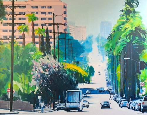 L.A. avenue 2 van Jean-Charles Toullec, Schilderij te koop op Singulart