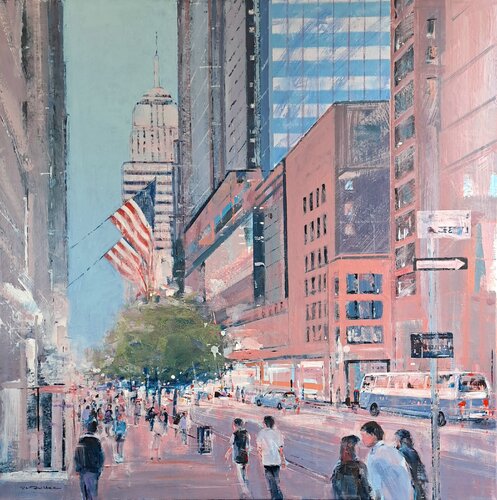 5 ème Avenue NYC von Jean-Charles Toullec, Malerei kaufen auf Singulart