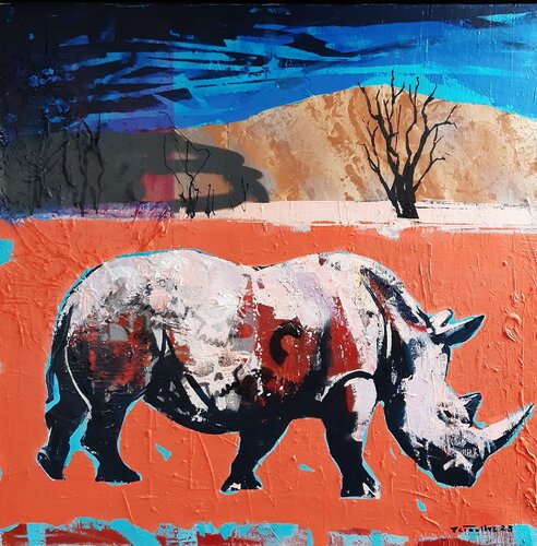 Red earth van Jean-Charles Toullec, Schilderij te koop op Singulart