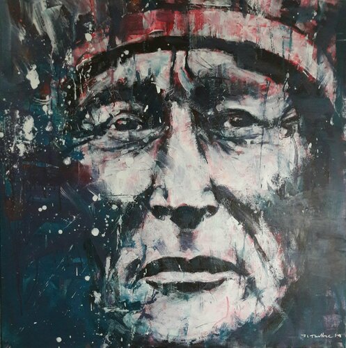 Indian Status di Jean-Charles Toullec, Pittura in vendita su Singulart