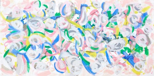 PINK TRIBE van Cindy Bernier, Schilderij te koop op Singulart