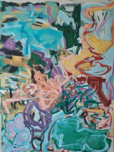 Kinetic Pathways van Cindy Bernier, Schilderij te koop op Singulart