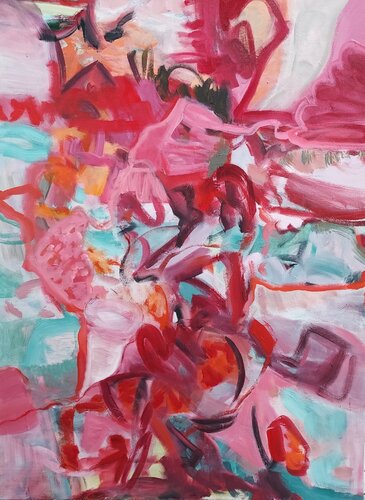 Lets Talk van Cindy Bernier, Schilderij te koop op Singulart