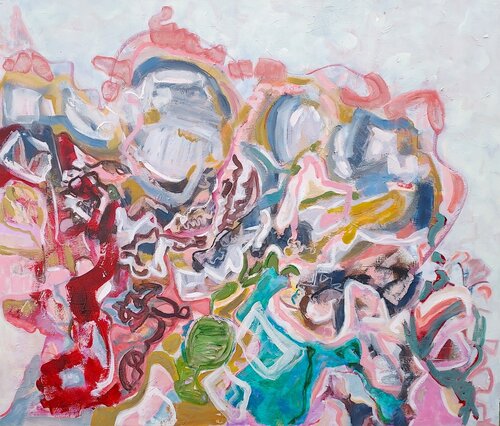 Tumble Upwards van Cindy Bernier, Schilderij te koop op Singulart