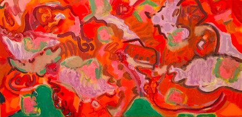 Rolling par Cindy Bernier, Peinture en vente sur Singulart