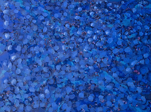 BLUE ON BLUE van Cindy Bernier, Schilderij te koop op Singulart