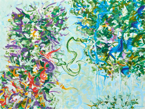 TWO TREES van Cindy Bernier, Schilderij te koop op Singulart