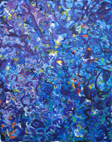 Blue Forest van Cindy Bernier, Schilderij te koop op Singulart