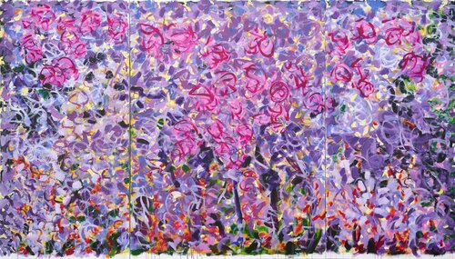 Lavender Garden van Cindy Bernier, Schilderij te koop op Singulart