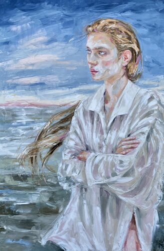 Mare d'inverno van Francesca Brivio, Schilderij te koop op Singulart