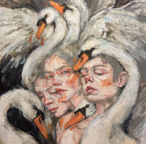 Leda by Francesca Brivio, Painting for Sale on Singulart