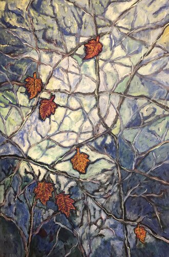 leaves in winter van Gita Kalishoek, Schilderij te koop op Singulart