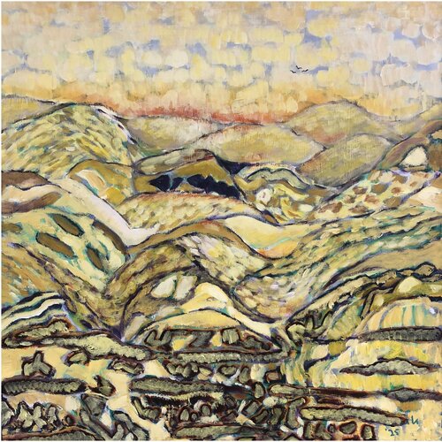 Yellow Landscape I van Gita Kalishoek, Schilderij te koop op Singulart