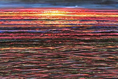 Tropical sunset von Gita Kalishoek, Malerei kaufen auf Singulart