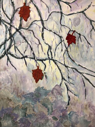 Lonely in winter van Gita Kalishoek, Schilderij te koop op Singulart