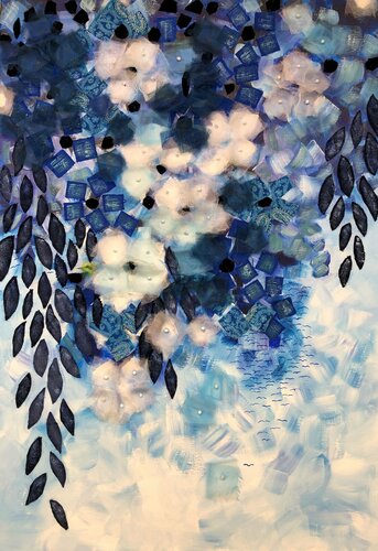 Blue Babylon de Gita Kalishoek, Pintura a la venta en Singulart