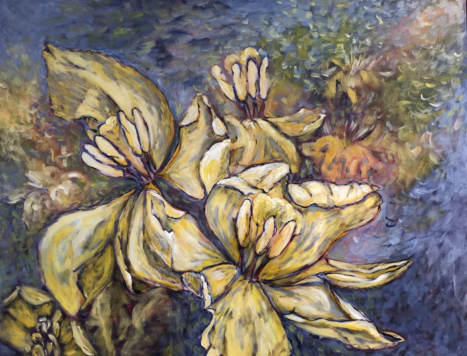 Faded tulips Gita Kalishoek Originalgemälde zu verkaufen