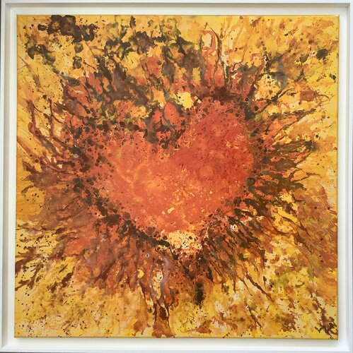 CŒUR SOLAIRE van Yves Weiler, Schilderij te koop op Singulart