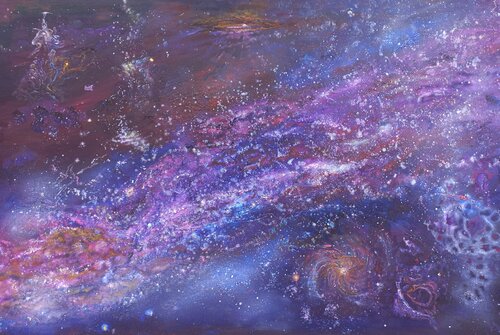 LA TETE DANS LES ETOILES by Yves Weiler, Painting for Sale on Singulart