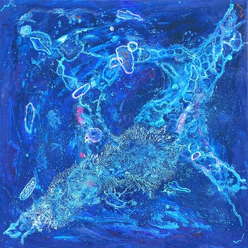 L'EVEIL DE LA MATIERE ET DE LA PENSEE by Yves Weiler, Painting for Sale on Singulart