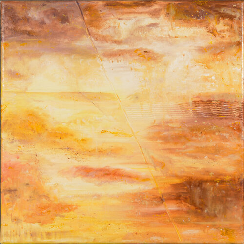 AUBE COSMIQUE par Yves Weiler, Peinture en vente sur Singulart