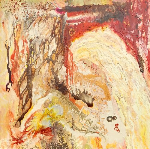 MEMOIRES GEOLOGIQUES - dialogue entre ciel et sol van Yves Weiler, Schilderij te koop op Singulart