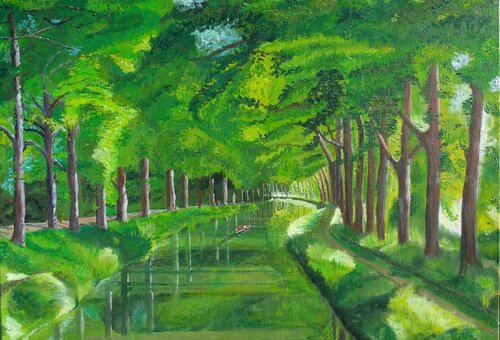 Canal du midi van Yves Weiler, Schilderij te koop op Singulart