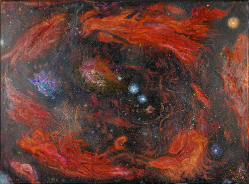 ORION, FLEUR DE CAROTTE van Yves Weiler, Schilderij te koop op Singulart