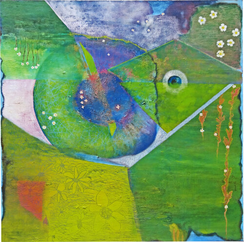 l'oeil du monde von Agnès Senga, Malerei kaufen auf Singulart