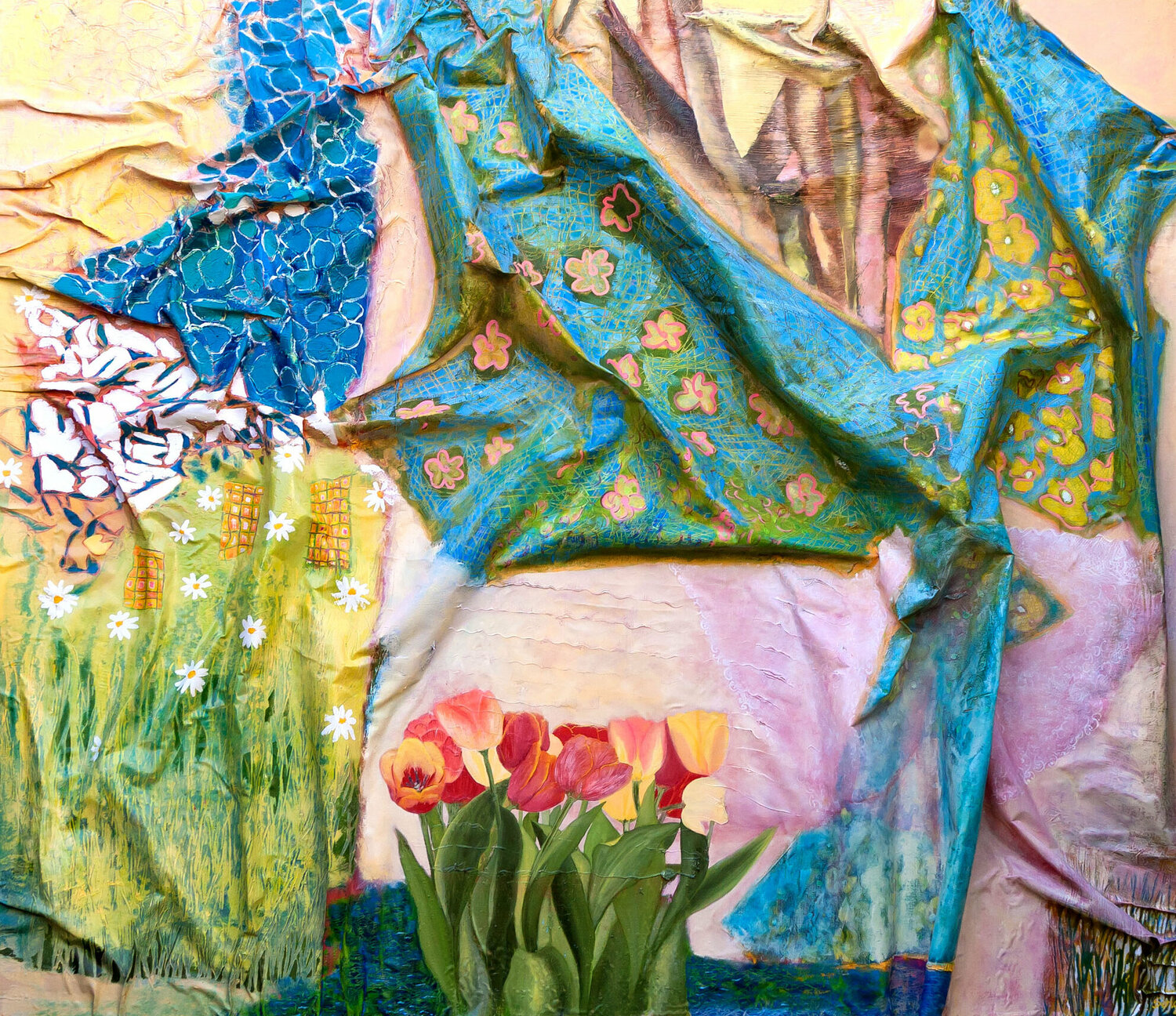 Derrière les tulipes Agnès Senga