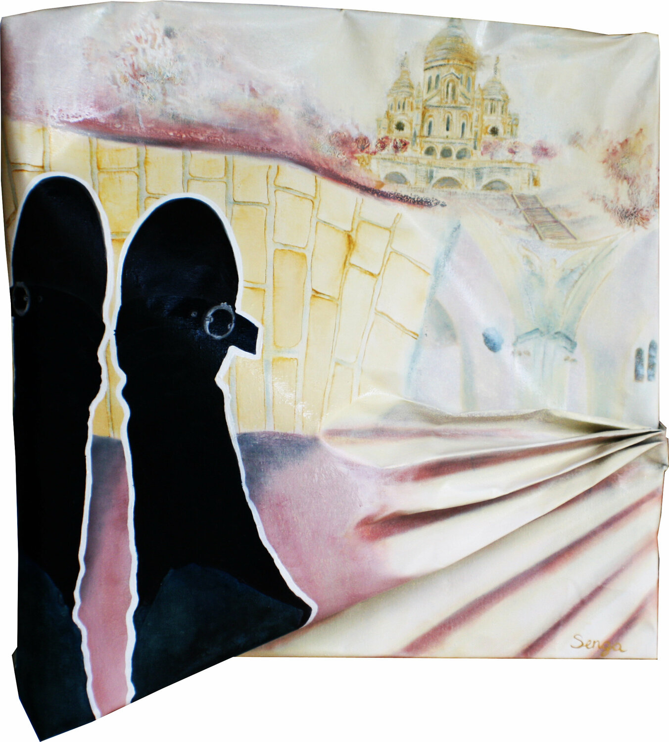 La basilique du Sacré coeur Agnès Senga Textil zu verkaufen