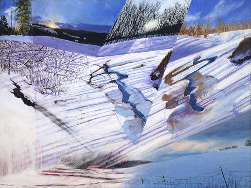 Winter Walk by Dan Gottsegen, Painting for Sale on Singulart