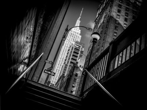 33rd St. Exit - NYC (framed) van Joseph Cela, Fotografie te koop op Singulart