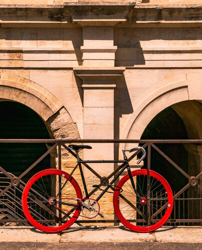 Bike w/Arch - Provence by Joseph Cela, 사진 for Sale on Singulart