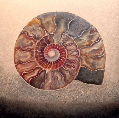 Ammonite d' Argent di Lee Campbell, Pittura in vendita su Singulart