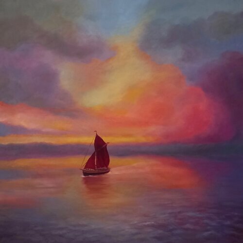 Red Sails di Lee Campbell, Pittura in vendita su Singulart