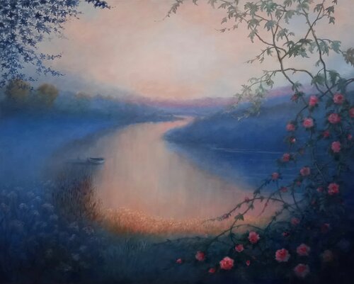 Bramble Roses van Lee Campbell, Schilderij te koop op Singulart