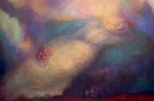 Lavander Shadows van Lee Campbell, Schilderij te koop op Singulart