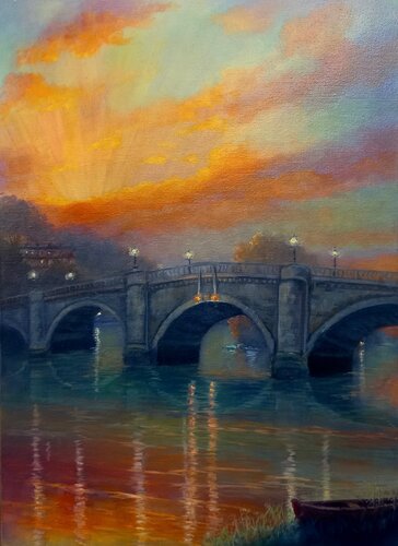Richmond Sunset van Lee Campbell, Schilderij te koop op Singulart