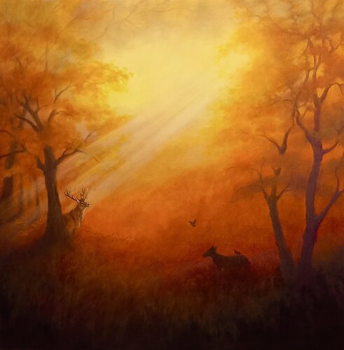 Lumière Dorée van Lee Campbell, Schilderij te koop op Singulart