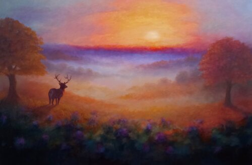 Richmond Sunrise van Lee Campbell, Schilderij te koop op Singulart