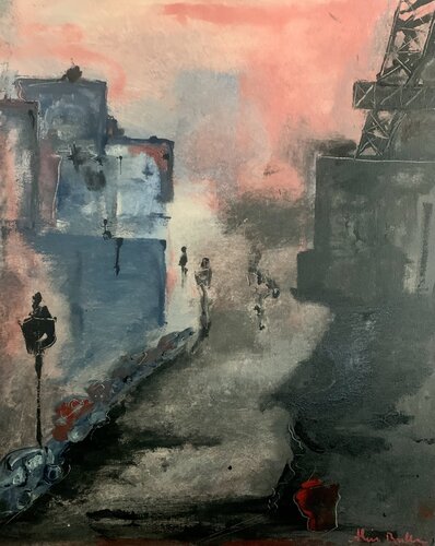 Paris au petit jour by Alain Bulle, 회화 for Sale on Singulart