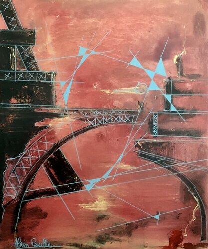 Paris le soir von Alain Bulle, Malerei kaufen auf Singulart