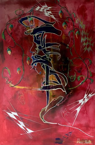 Visage profil van Alain Bulle, Schilderij te koop op Singulart