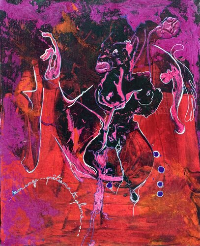 Prête-moi ta plume. by Alain Bulle, 회화 for Sale on Singulart
