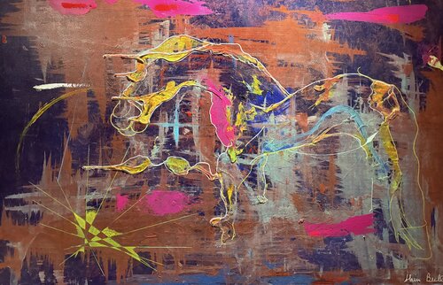 Vibrations Equestres de Alain Bulle, Pintura a la venta en Singulart