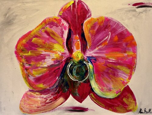 Fluorchidée van Alain Bulle, Schilderij te koop op Singulart