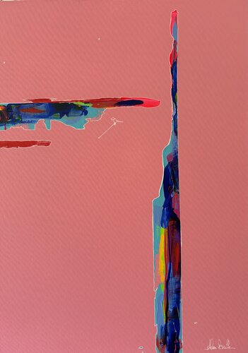 Kairos 151 La vie en rose di Alain Bulle, Pittura in vendita su Singulart
