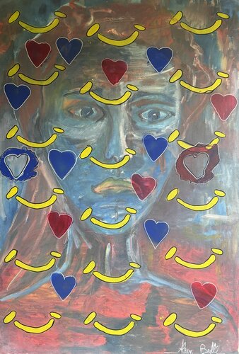 Ascenseur emotionnel van Alain Bulle, Schilderij te koop op Singulart
