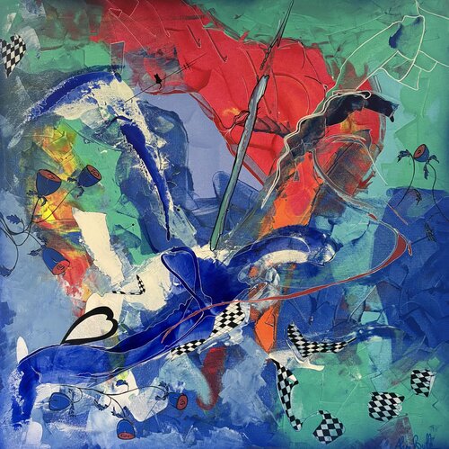 Impulsion vitale van Alain Bulle, Schilderij te koop op Singulart